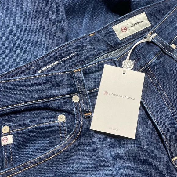 NWT Ex-Boyfriend Slim AG-ED™ SLOUCHY SLIM DENIM size 27 - Picture 2 of 9